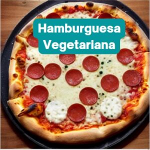 Vegetariana y Hamburguesa